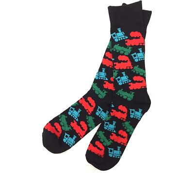 Steam Train Socken Herren Damen Größe 6-11 UK Multi Trains Eisenbahn Socken