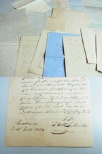 21 letters Cuxhaven 1852-1858/Hann. CONSUL J.G.W. Schultze to Oberhofmarschall