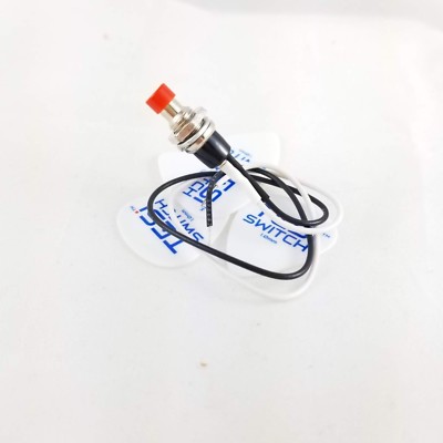 Guitar Killswitch Tesi DITO Screw-In 24MM Momentary Arcade Push Button Guitar Kill Switch Red Eb - Foto 11