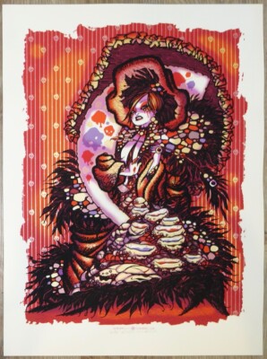 2011 La Dame d'Orange - Original Silkscreen Poster Art Print s/n by Guy Burwell