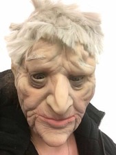Old Man Mask Realistic OAP Creepy Latex Disguise Halloween Fancy Dress Grandad 