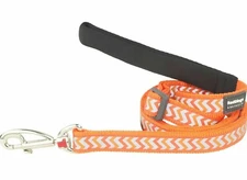 Red Dingo Ziggy Orange Reflective Dog Leash Lead - Various Sizes, BRAND NEW