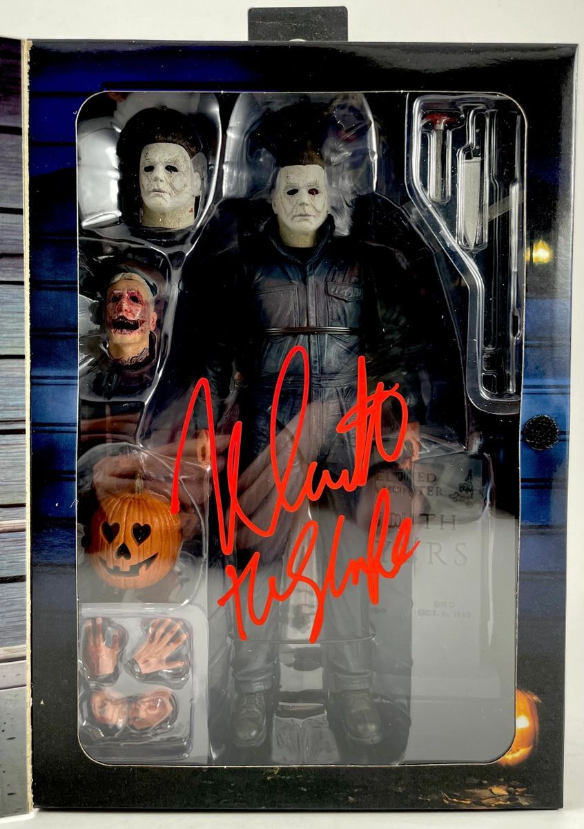 Nick Castle Signed Halloween Michael Myers NECA Figure B Autograph