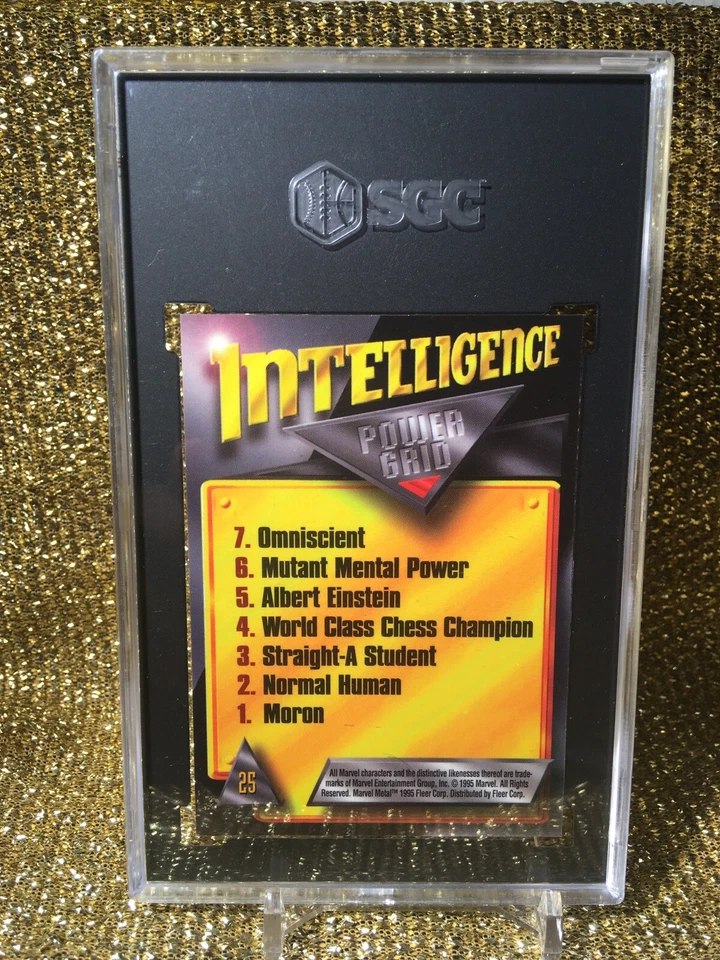 Scarlet Witch 1995 Fleer Marvel Metal Captain America Silver Flasher #25 SGC 8.5 - Image 2 of 2