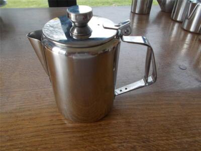 Vintage SUNNEX Retro Edelstahl Teekanne 0,6 Liter B&B Gastronomie Cafe Restaurant 2