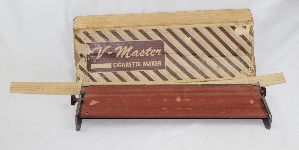 cigarette master Vintage 1950s V MASTER Cigarette Maker w/ Original Box