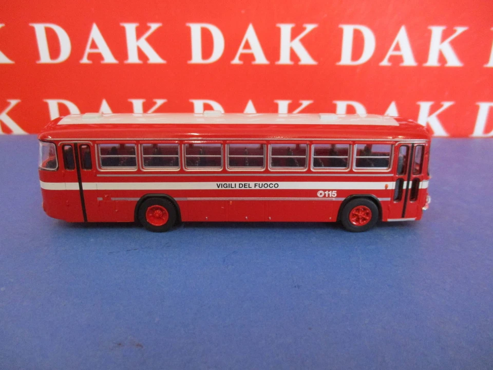 1/87 Modellino Autobus Pullman Fiat 306/3 Cansa Vigili del Fuoco by Brekina - Immagine 4 di 4