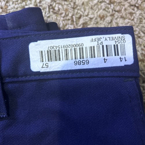 Workrite FR Pants Men's 46x31 Navy Blue 2112 Workwear Utility - Picture 14 of 14