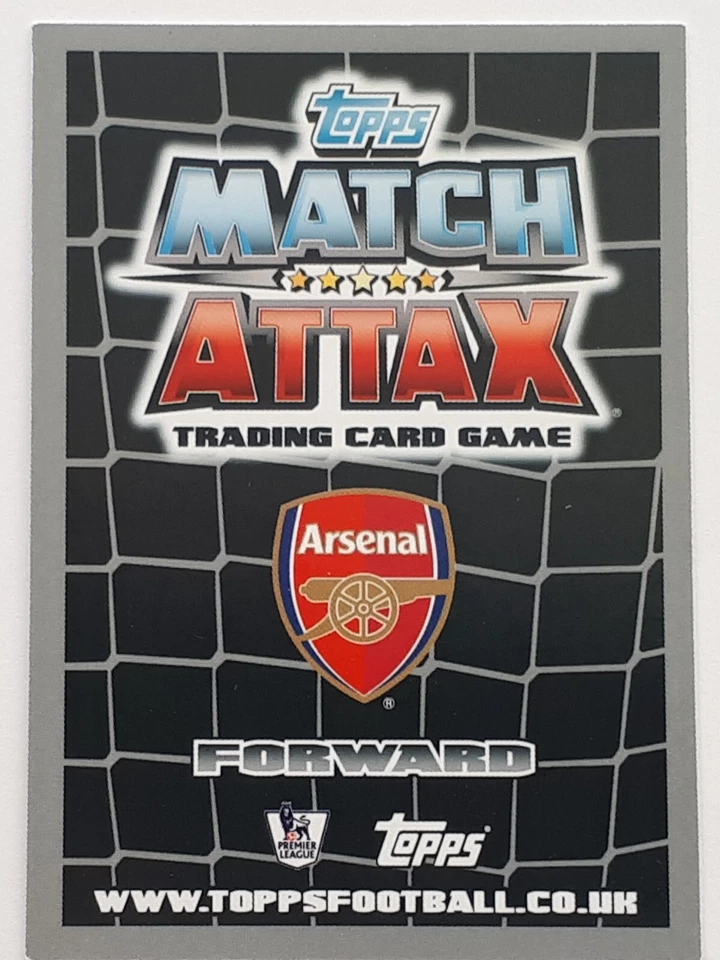 11/12 Topps MATCH Attax Extra 2011/12 Thierry Henry Arsenal New Signing #N1 - Image 2 of 2