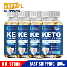 Keto BHB Capsules Weight Loss Diet Pills Fat Burner Detox Dietary Supplement