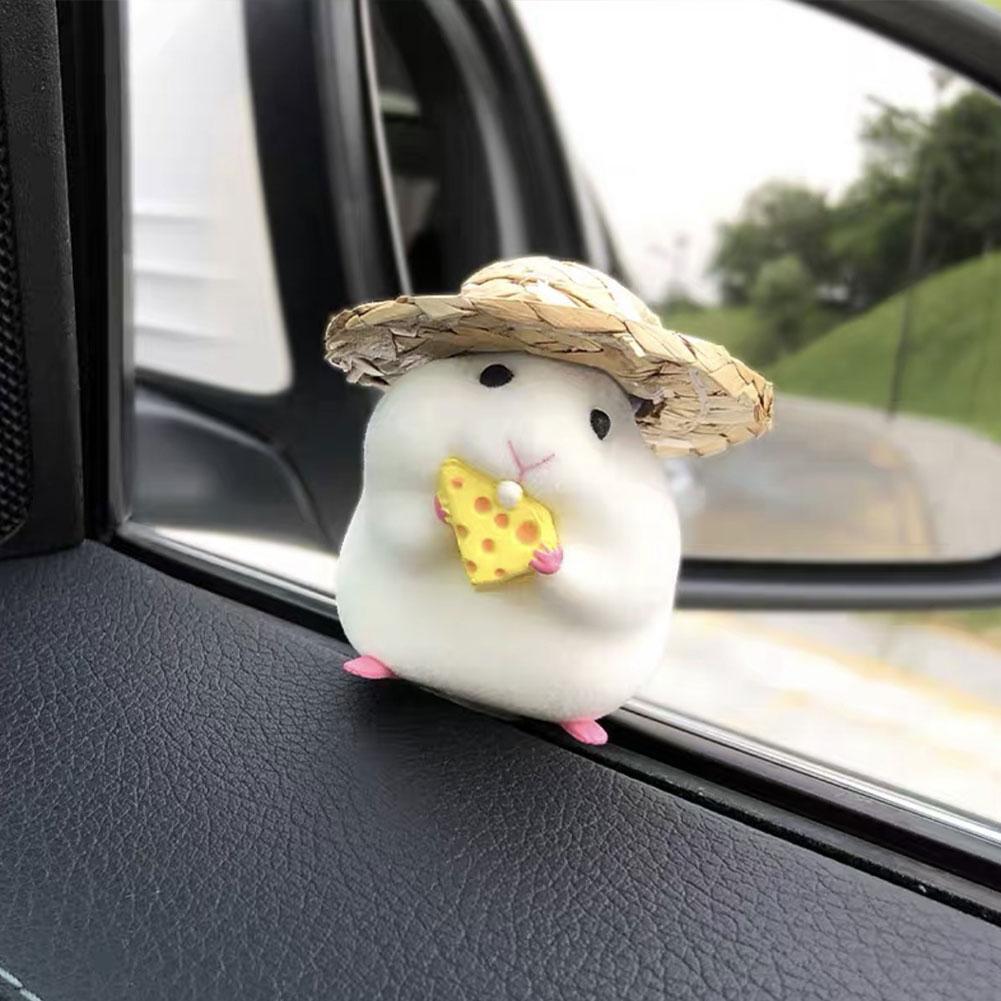 Cute Anime Stealing Hamster Car Interior Decoration Auto Dashboard