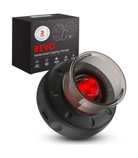 REVO the Original 4-in-1 Smart Cupping Therapy Massager with Red Light Therap...