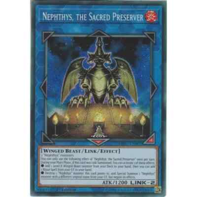 HISU-DE007 Nephthys, der heilige Bewahrer Secret Rare 1. Auflage Mint YuGiOh Ca