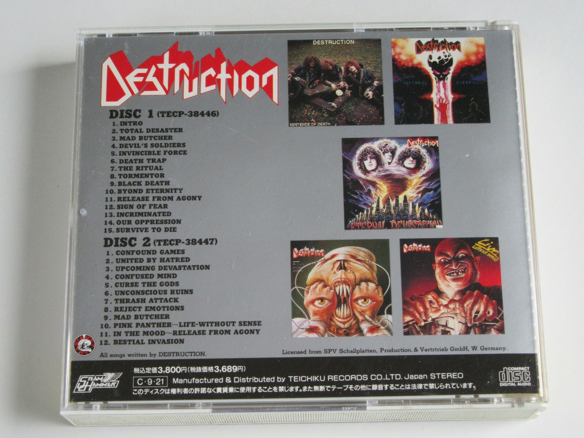 DESTRUCTION The Best of CD 1990 MEGA RARE OOP ORIGINAL 1st