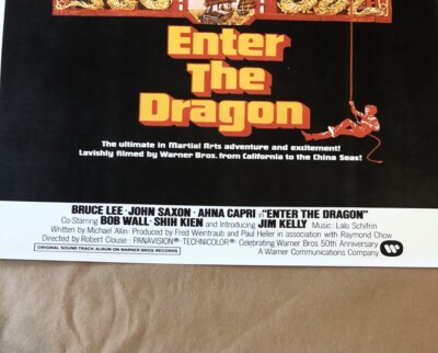 ENTER THE DRAGON #1 POSTER 1 11