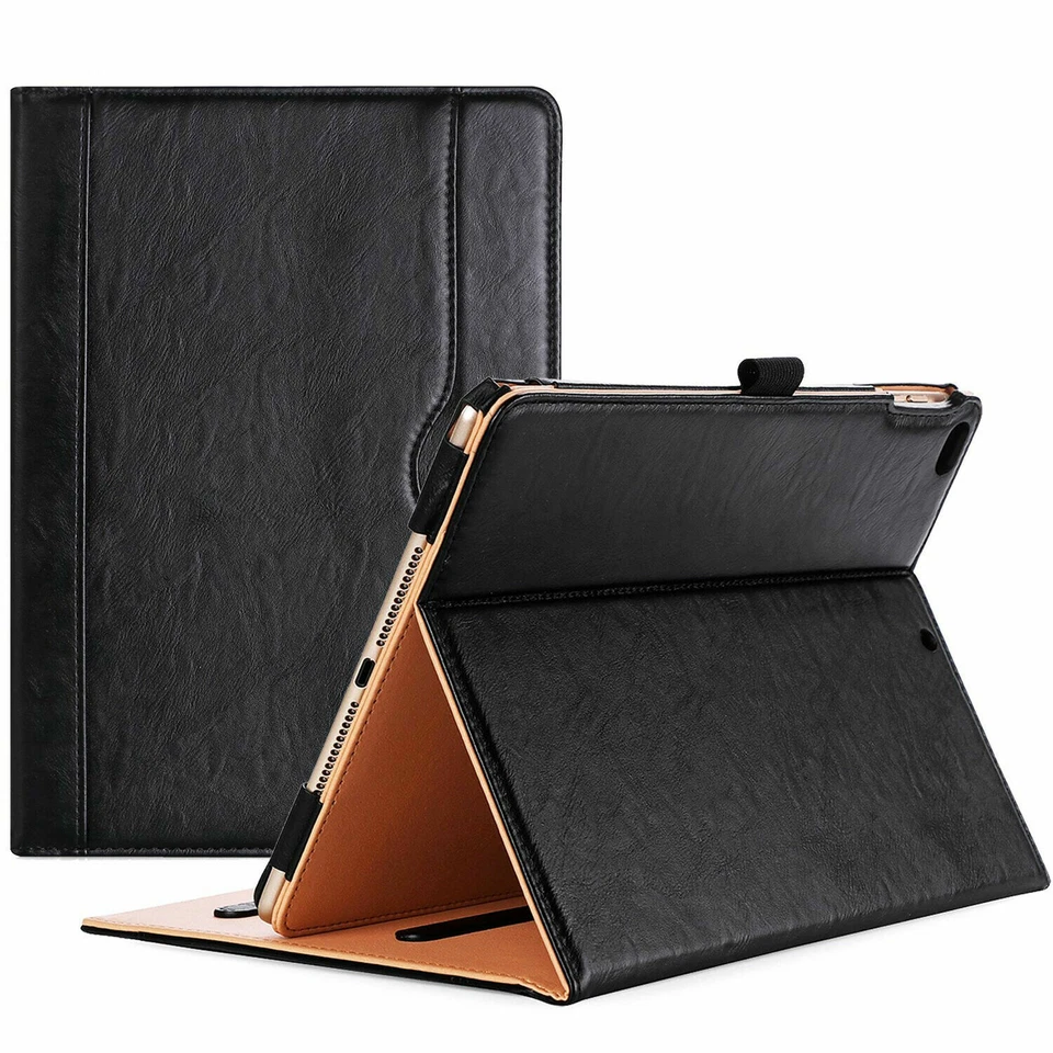 Genuine Leather TAN Smart Stand Cover Case For Apple iPad AIR 4 10.9" (2020)  - Image 4 of 4