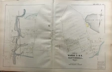 1881 G.M. HOPKINS HAVERHILL, MA, HALES POND, R.C. CEMETERY, PLAT COPY ATLAS MAP