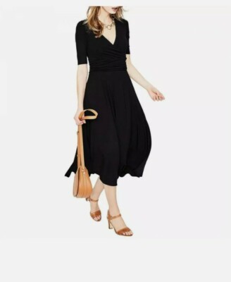 Boden Black Jersey Dress Midi BODEN LADIES Kassidy Jersey Midi