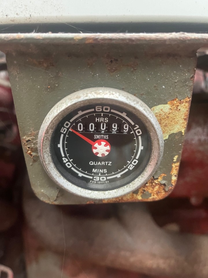 Tractor mounted Bunce 2.6m wide snow blower with straight 6 ford engine