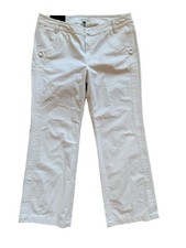 Banana Republic, Women's Wide Leg White Pants, Size 12, NWT