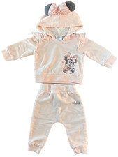 Disney Baby Long-Sleeve Light Pink Minnie Mouse Hoodie  Pants Set 3-6 Months
