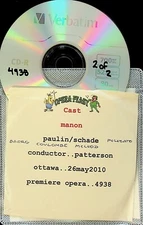 MASSENET Manon Live 26/5/2010 Patterson 2-CD Nathalie Paulin/Michael Schade