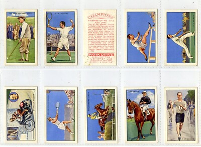 Kompletter Satz, Gallaher, Champions, A Serie, mit Bildunterschriften 1934 sehr guter Zustand+ (GD2574) 48/48