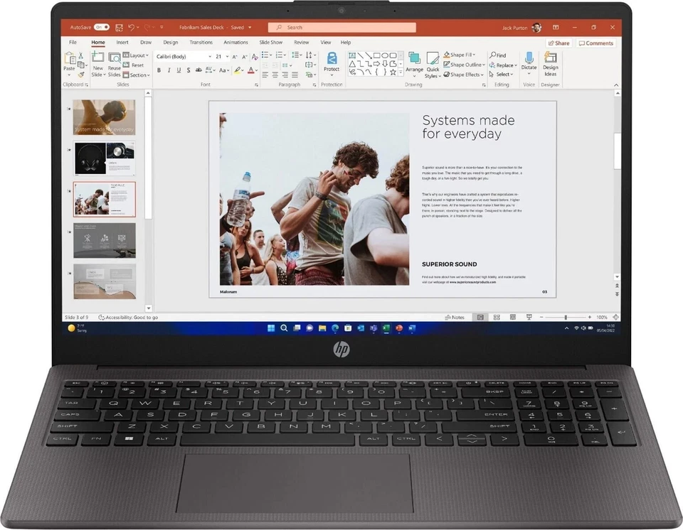 NEW 2025 HP 255 G10 AMD Ryzen 3 7330U 16GB 1TB SSD 15.6IN FHD Win 11 Home - Image 2 of 4