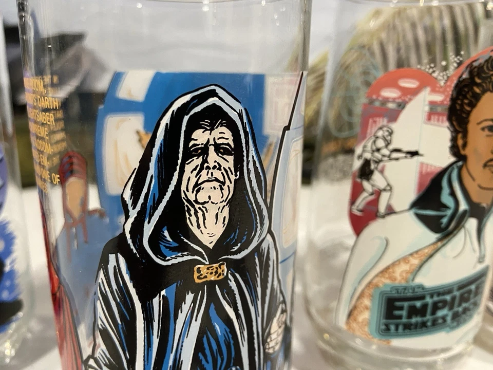 4 - 1980 y 1983 Star Wars Empire Strikes Back Return Of Jedi Burger King Gafas Foto 3 de 4