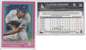2015 Topps Chrome Pink Refractor Clayton Kershaw #55