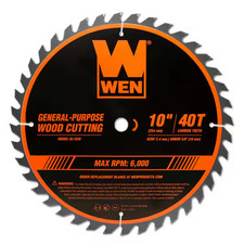 10" 40-Tooth Carbide Saw Blade for Miter  Table Saws Professional Woodwork