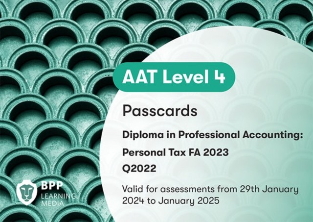 AAT Personal Tax Passcards by BPP Learning Media (Spiral bound)