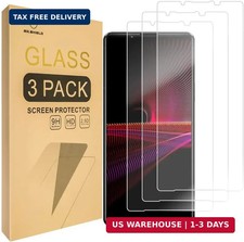 3-Pack Tempered Glass Screen Protector for Sony Xperia 1 III