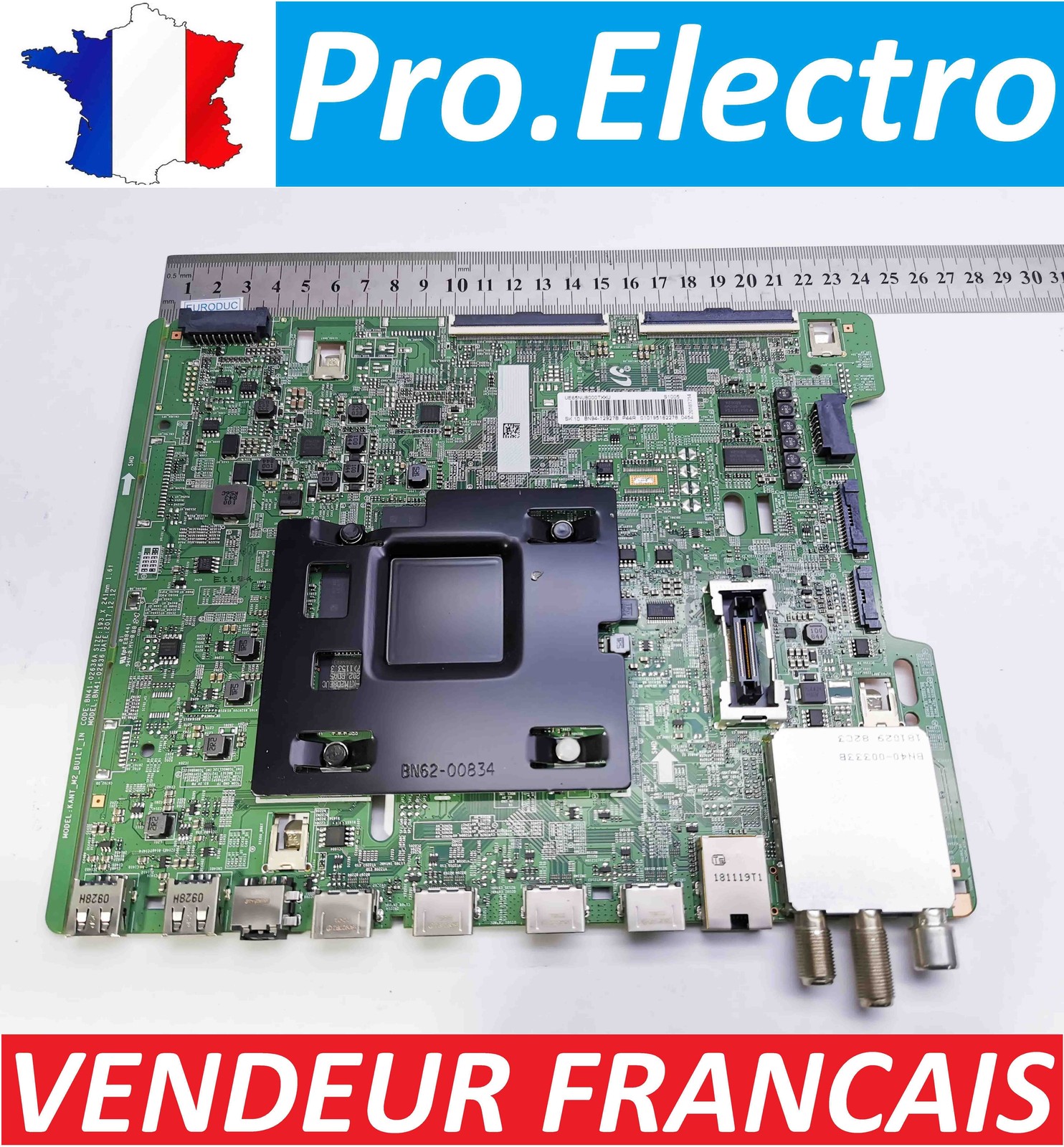 Carte mère TV Samsung BN94-12927B haut de gamme pour châssis UE65NU8005T