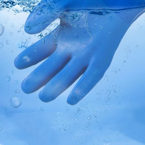 Tools Men Protect skin Waterproof Glove Pond Gloves Long Arm Rubber Gloves - Picture 5 of 6