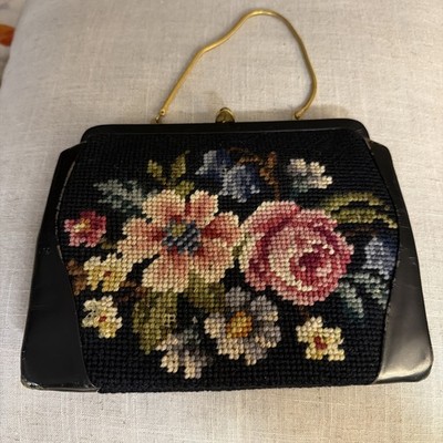 Vintage Berger Bag Tapestry Purse With Coin Purse Included