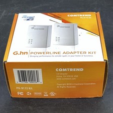 Comtrend PG-9172 Kit 1200 Mbps Powerline Ethernet Bridge Adapter 2-unit Kit