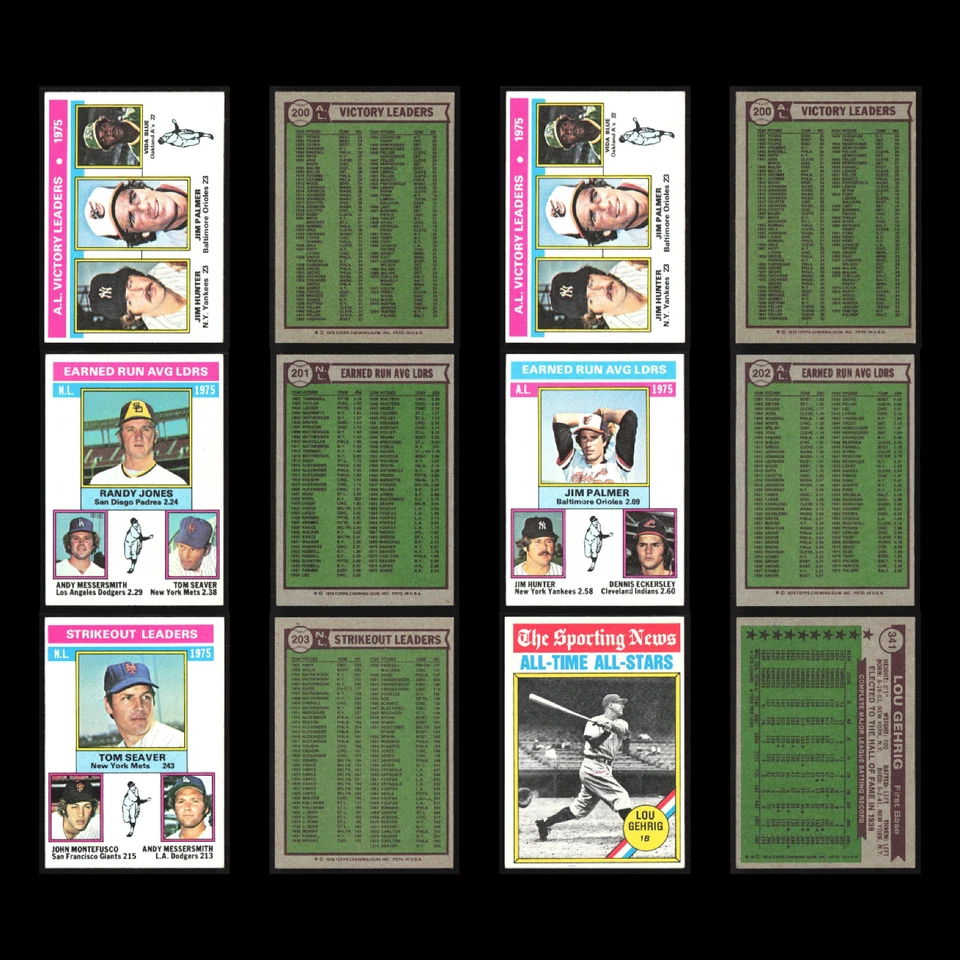 Lote de 50 tarjetas de béisbol vintage Topps 1976 en muy buen estado conjunto MLB colección de distribuidor a granel Foto 3 de 4