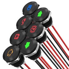 Motorcycle Instrument Panel Lights DC 12V 24V Waterproof LED Indicator System