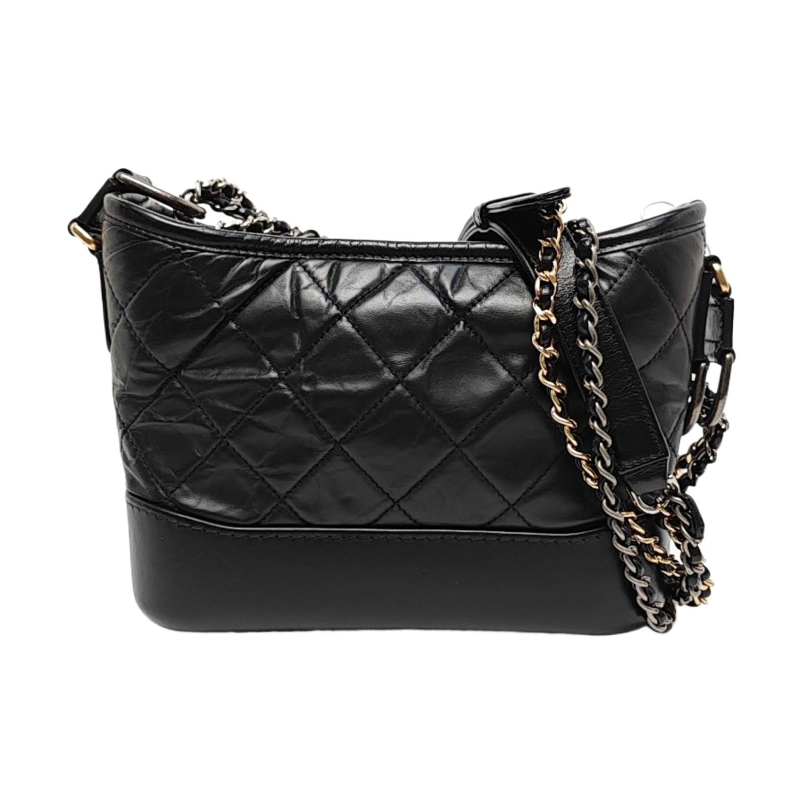 Chanel Gabrielle Series 19A Vintage Quilted Leather Chain Shoulder Bag #W4GC