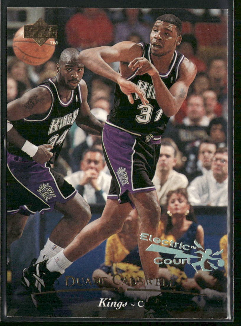 1995-96 Upper Deck Duane Causwell Electric Court Gold #104 Sacramento Kings