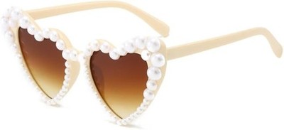 1 Paar Damen herzförmige Brille, Retro Style, Cost Accessoire