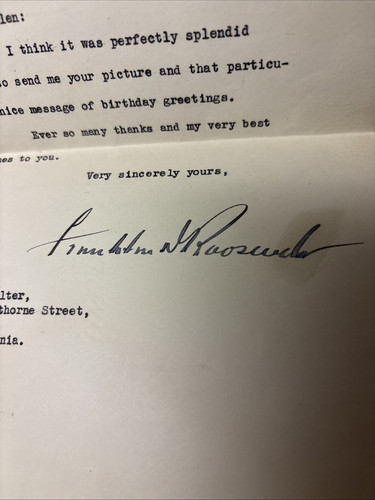 FRANKLIN & ELEANOR ROOSEVELT SIGNED 1935 LETTER Whitehouse Letters Autograph FDR - Picture 21 of 24
