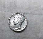 1943 P Mercury Silver Dime 10 Cents #GH21