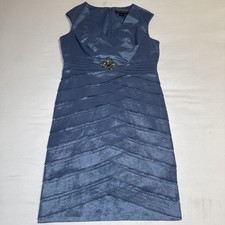 Jessica Howard Petite Blue Cap Sleeve Occasion Dress Event Wedding Womens 12P