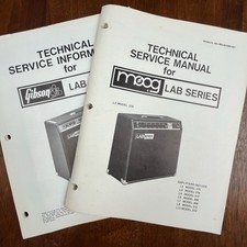 VINTAGE MOOG/GIBSON LAB SERIES AMPLIFIERS SERVICE MANUAL AND SERVICE INFORMATION