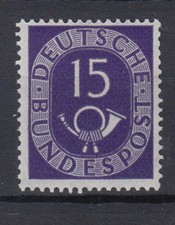 Bund 129 Posthorn 15 Pf postfrisch