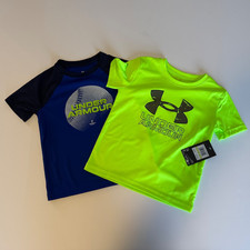 Under Armour Lot of 2 Little Boys Size 4 Short Sleeve T-Shirts NWT