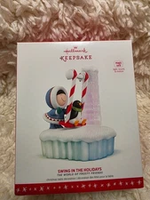 Hallmark Swing In The Holidays Frosty Friends Let It Snow Table Decor 2016 NIB