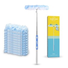 6 ft Extendable Duster Handle with 10 Refills, Compatible with Swiffer, Dispo...